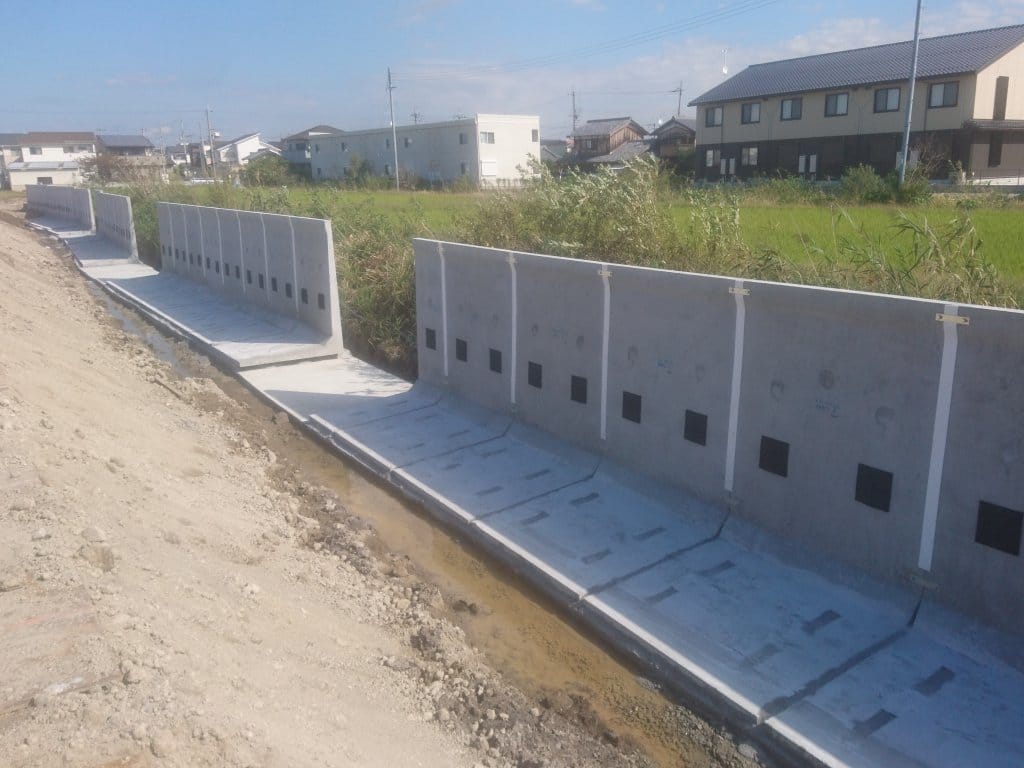 L型擁壁 軟弱地盤補強 写真3